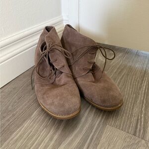 Blondo Brown Suede Ankle Boots